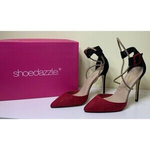 Shoedazzle Donatella Women's Pumps Red Multi Size 8.5 NEW